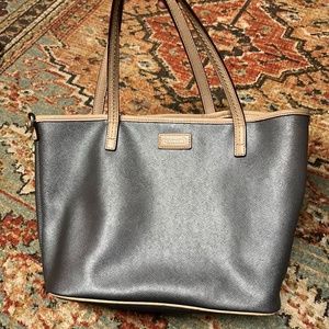 Small Coach Silver Tote